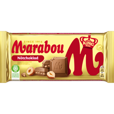 Milk chocolate Marabou, Hazelnuts, 220 g