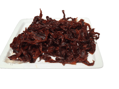 Raudonųjų lašišų juostelės, vytintos