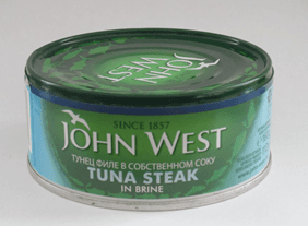 Tuna Chunks in Brine, JOHN WEST, 160/112g