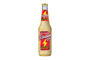 Sparkling non-alcoholic beer cocktail RADLER ENERGY 0.33l