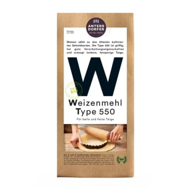 Kvietiniai miltai 550, ekologiški