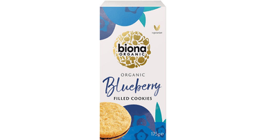 Cookies with blueberry filling, organic