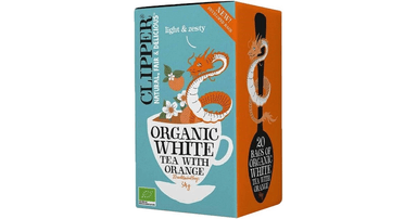 White tea with oranges, organic