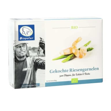 Royal shrimp, cooked, frozen, organic