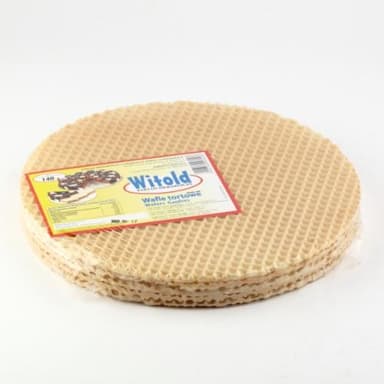 Waffle leaves KAMP, round, 150 g