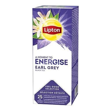 Black tea LIPTON EARL GREY, 25 bags/pack x 2 g