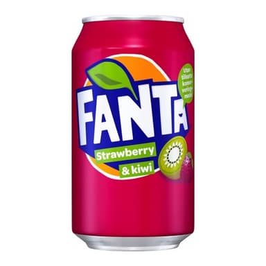 Soft drink FANTA Strawberry  & Kiwi,  carbonated, 0,33 l, can, D