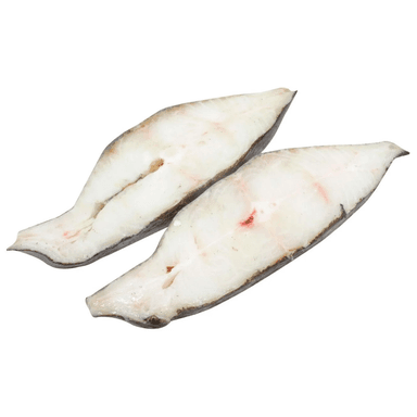 Frozen Baltic halibut steaks, 175-225 g, glaze 15%, 5 kg