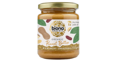 Crunchy peanut butter with salt, organic