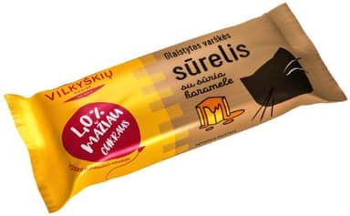 VILKYŠKIŲ varškės sūrelis LESS SUGAR su sūria karamele, 40 g