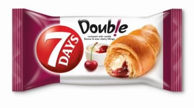 Croissant 7 DAYS, with vanilla and cherry flavored filling, 60 g