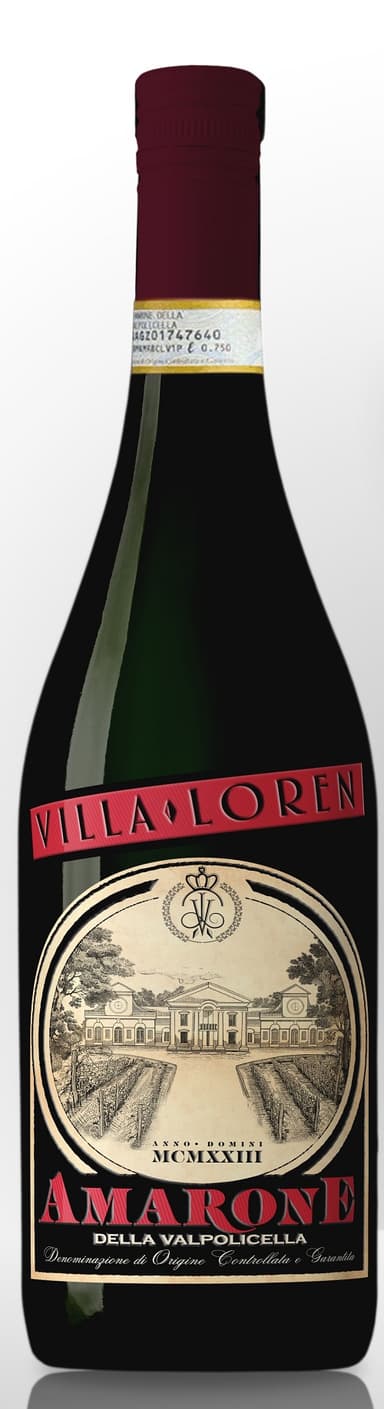 Red wine VILLA LOREN Amarone Della, dry, DOCG, 15%, 0.75 l