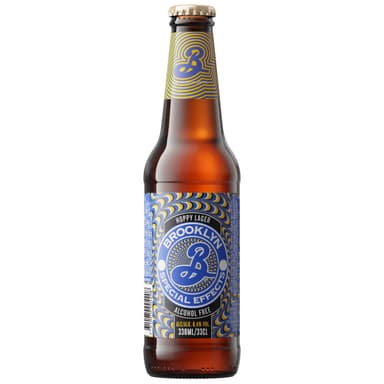 Non-alcoholic beer, BROOKLYN Special Effects, 0,4%, 0,33 l, bottle D