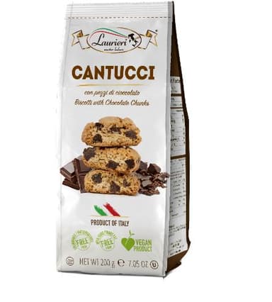 Italian biscuits LAURIERI Cantucci, with chocolate, 200 g