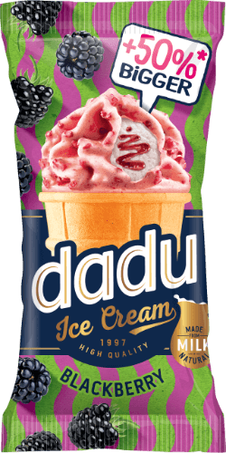 Ice cream DADU, with yoghurt and blackberrys, 180ml