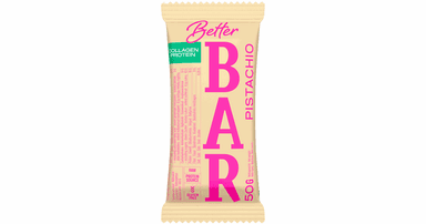 Pistachio bar with collagen proteins
