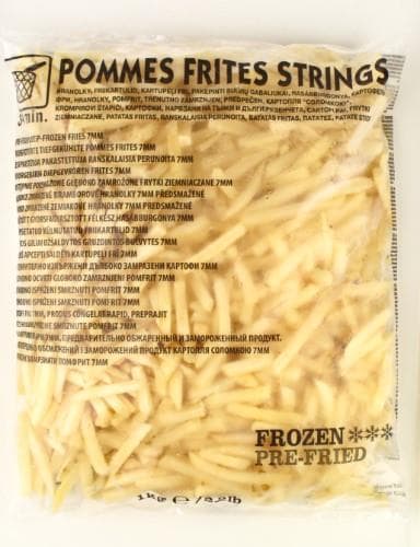 Frozen French fries BLANCO, straight cut, 7 mm, 1 kg