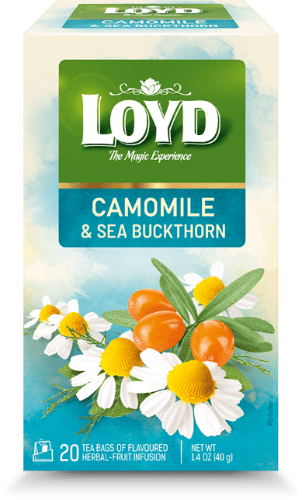 Herbal tea LOYD, chamomile & sea buckthorn fl 20x2g