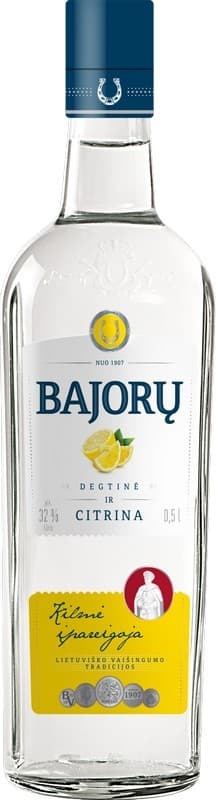 Vodka, BAJORŲ, Vodka and Lemon, 32%, 0,5l