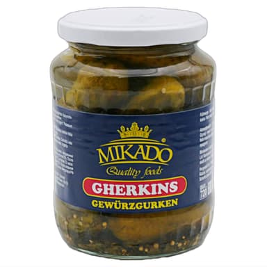 Pickled cucumbers MIKADO, 680 g / 350 g