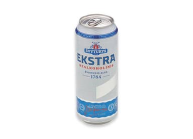 Non-alcoholic beer, ŠVYTURYS, Ekstra, 0.5%, 0.5 l can, D
