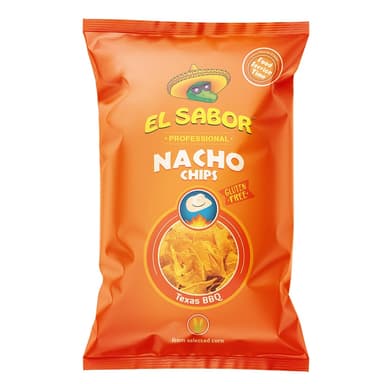 Corn chips EL SABOR, BBQ flavor, 425 g
