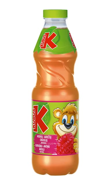 Nektaras, KUBUŠ, aviečių, mangų, obuolių skonio, 0,85l, PET
