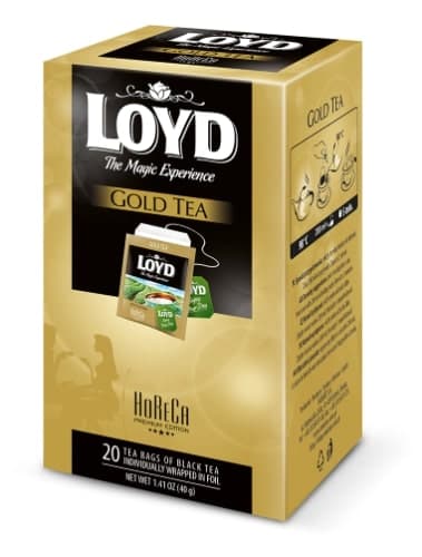 Black tea LOYD HORECA Gold Tea, 20 x 2g