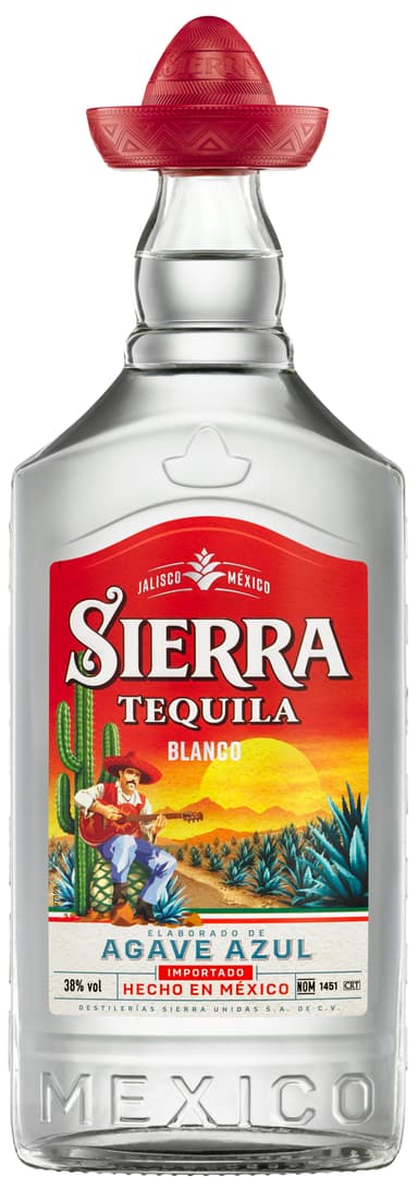 Tequila SIERRA Blanco, 38%,  ,7 l