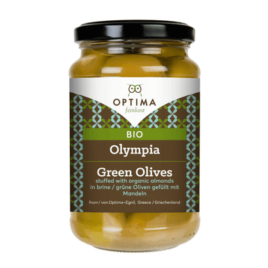 Olympia Chalkidiki organic almonds stuffed olives