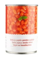 White beans, canned, in tomato sauce, 400 g/240 g