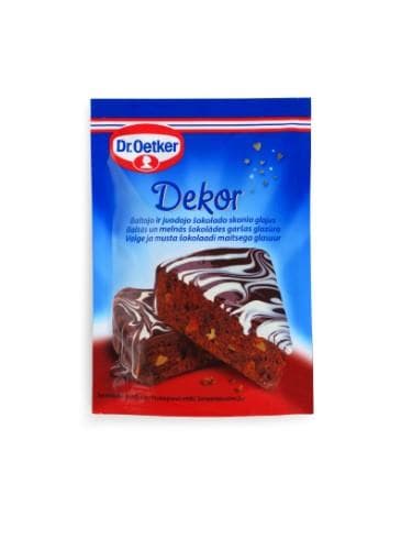 Sugar icing DR OETKER, dark/white chocolate, 100 g