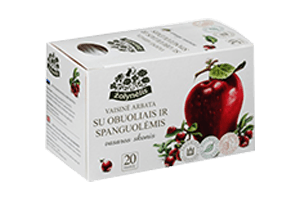 Vaisinė arbata su obuoliais, spanguolėmis VASAROS SKONIS 20 vnt.