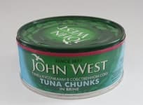 Tuna Chunks in Brine, JOHN WEST, 145/102g