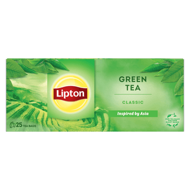 Green tea LIPTON Lemon and fruit flavor, 25 pcs