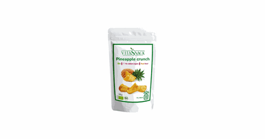 Crispy dried pineapples, organic