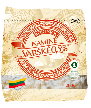 Curd ROKIŠKIO NAMINĖ, fat-free, 200 g