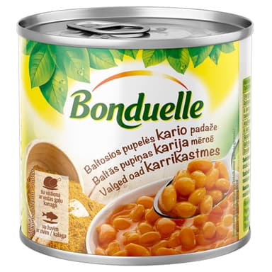 White beans in curry sauce BONDUELLE, 430 g
