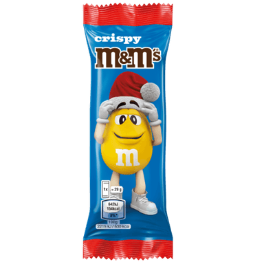 Chocolate bar M&M's Crispy Santa, 29g