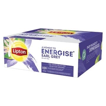 Black tea LIPTON EARL GREY, 100 bags/pack x 1.8 g