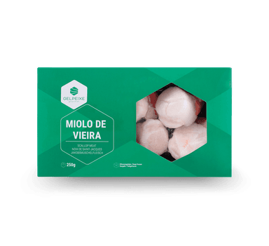 Jūros šukučių mėsa, šaldyta