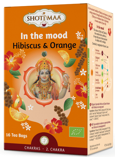 Fruit tea HIBISCUS & ORANGE, organic, 16 packs.