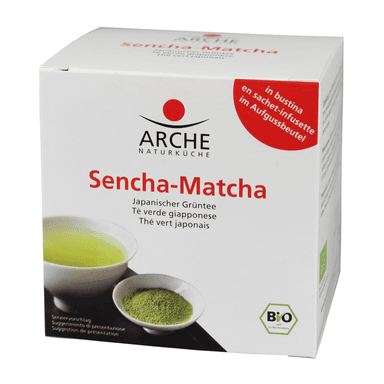 Japanese green tea SENCHA-MATCHA, organic, 10 packs.