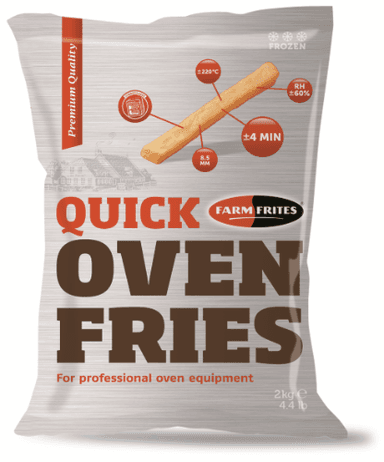 Frozen potatoes QUICK OVEN FRIES 8,5 mm, 2 kg