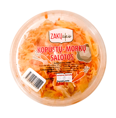 Kopūstų, morkų salotos 800g
