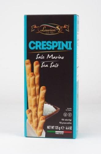 Bread sticks grissini LAURIERI, with sea salt, 125 g