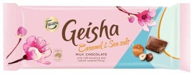 Chocolate GEISHA with toffee filling and salt 100g