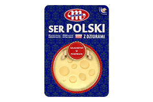 Pjaustytas fermentis sūris POLSKI 44% rieb., 150g