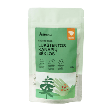 Lukštentos kanapių sėklos