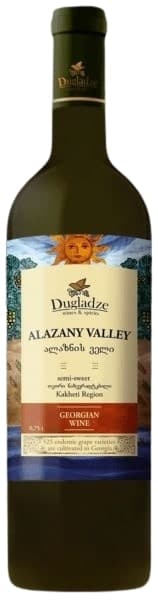 Wine, DUGLADZE, Alazani Valley, semi-sweet, white, 11,5%, 0,75l